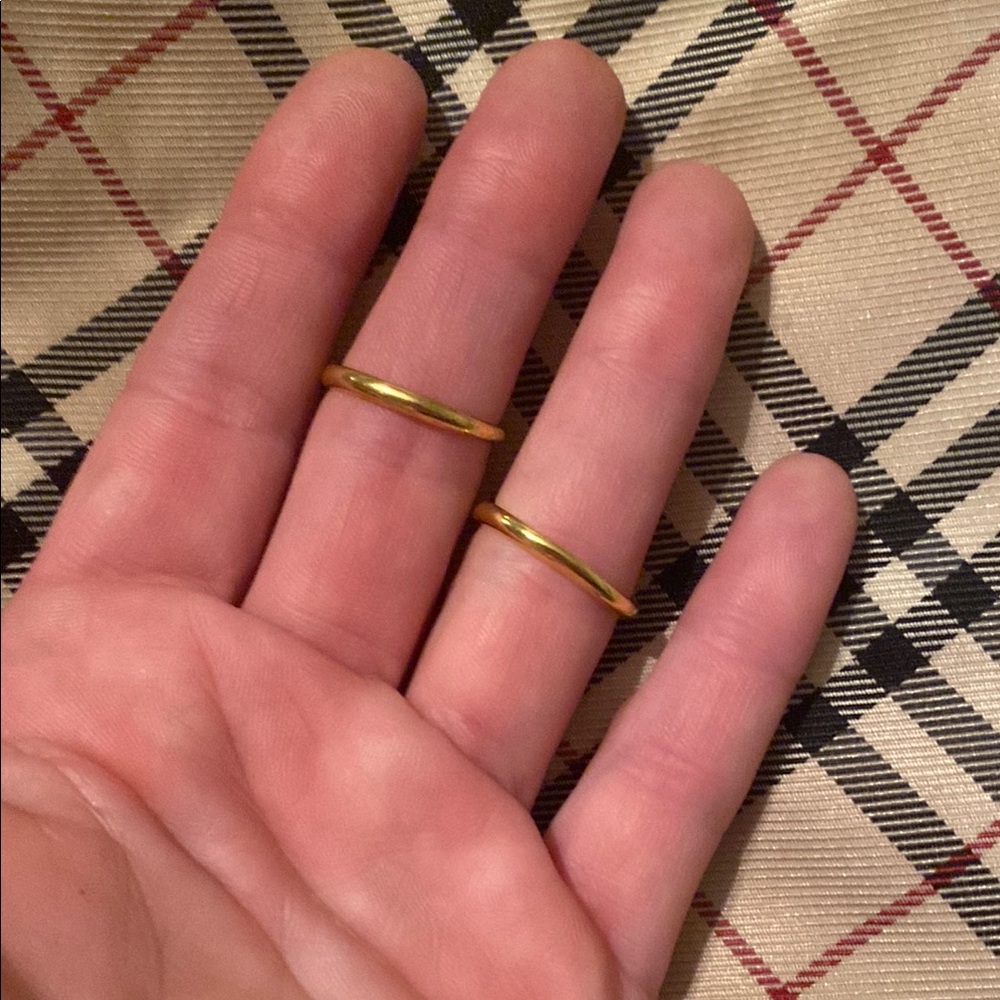 Gold Swan Rings Tension Rings - Picture 2 of 2